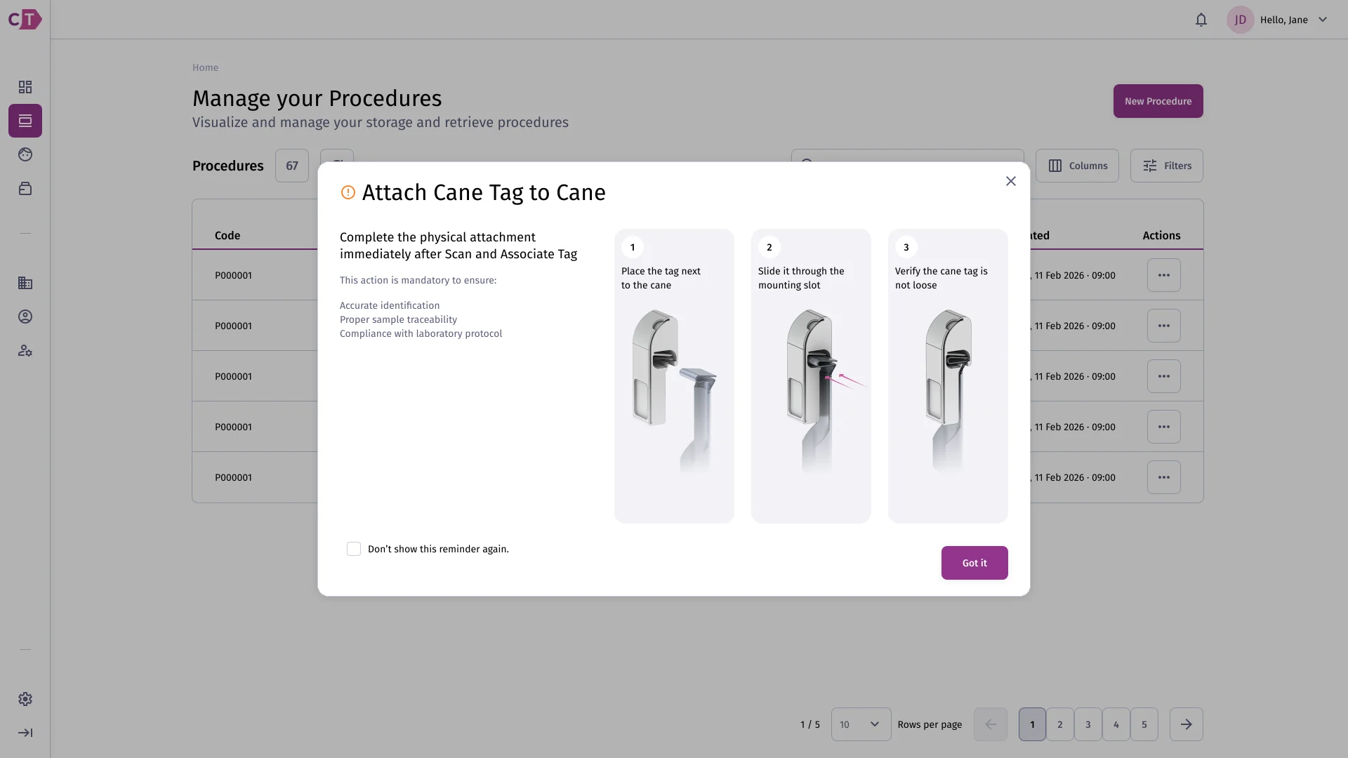 Attach scanned tag